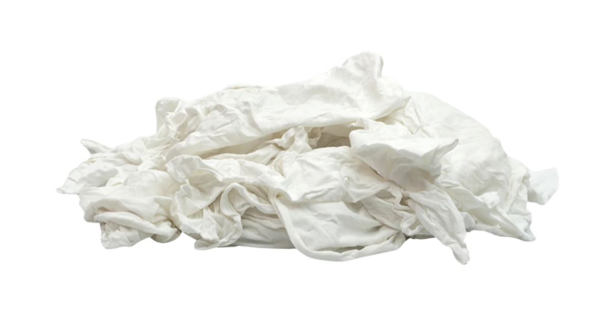 Mixed White Recycled Rags - 10 lbs Box