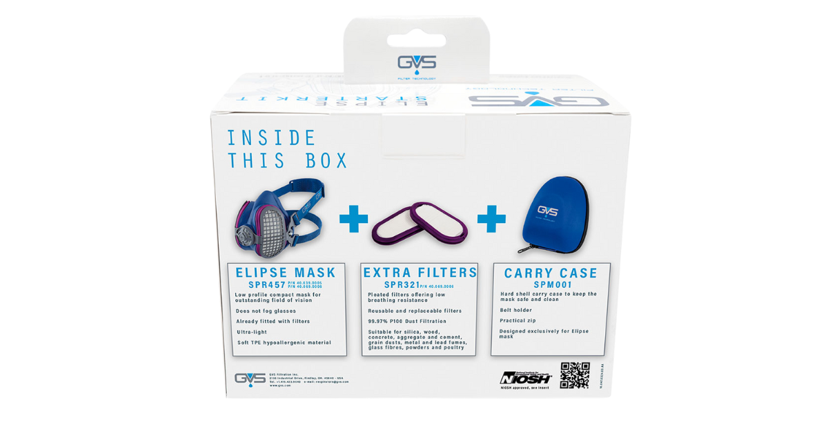 Elipse P100 Dust Half Mask Starter Kit