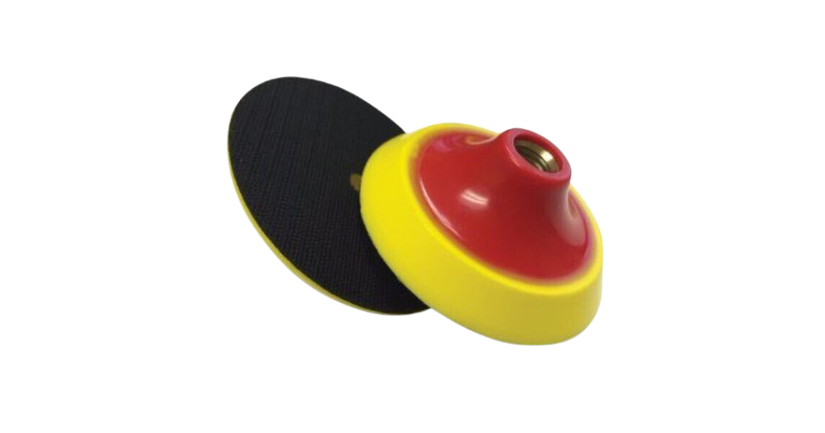 Sandit Slant Yellow Foam Backer Head Hook & Loop 5/8”-11 Thread