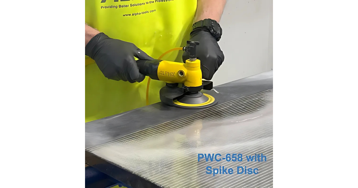 ALPHA PWC-658 Pneumatic Cutter/Grinder