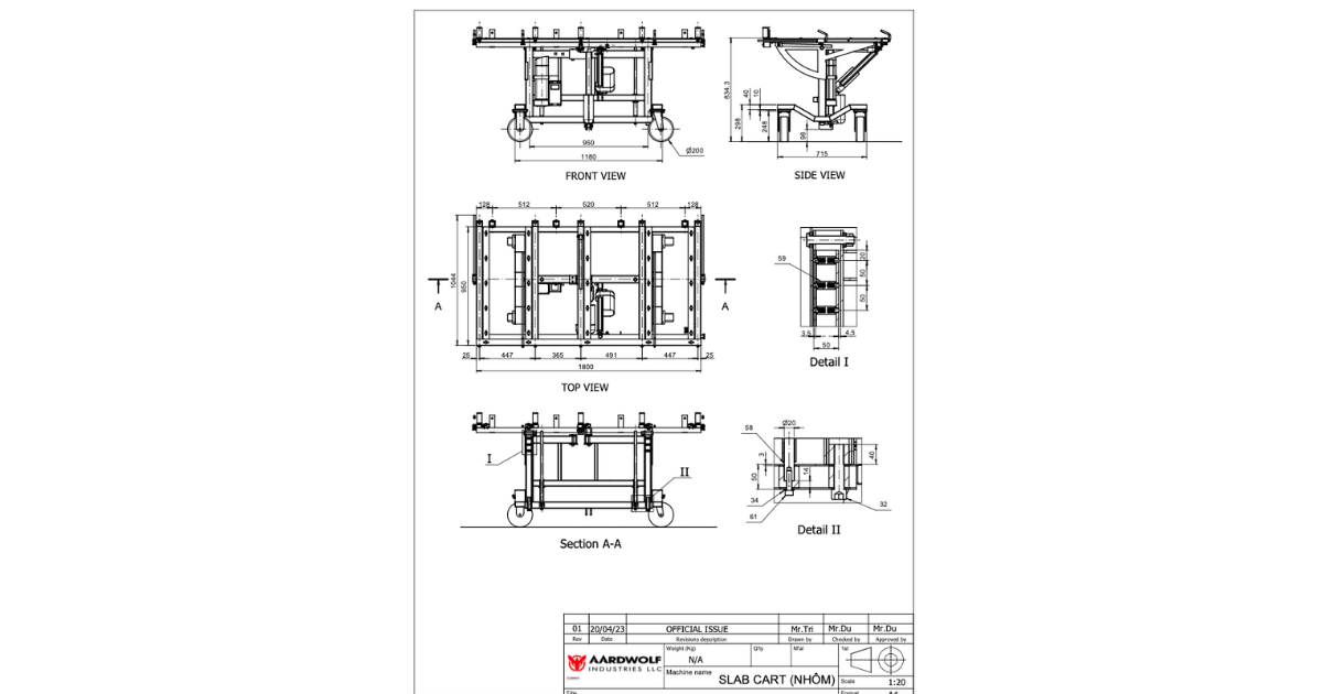 Aardwolf Kitchen Install Cart AKIC