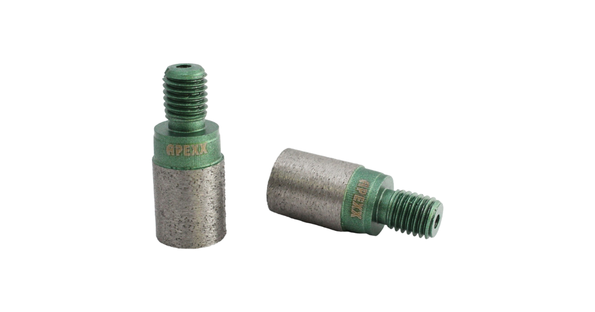 APEXX Green Reverse-Thread Incremental Cutting Bit For Quartz, Granite & Marble