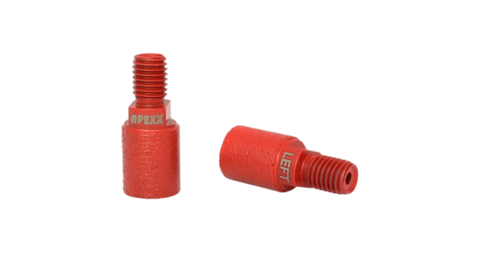 APEXX Red Reverse-Thread Incremental Cutting Bit For UCS, Quartzite & Granite