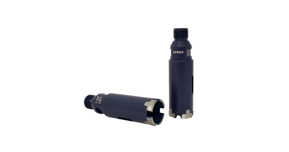 APEXX Reverse-Thread T-Segment CNC Core Bit 1-3/8" x 1/2 Gas