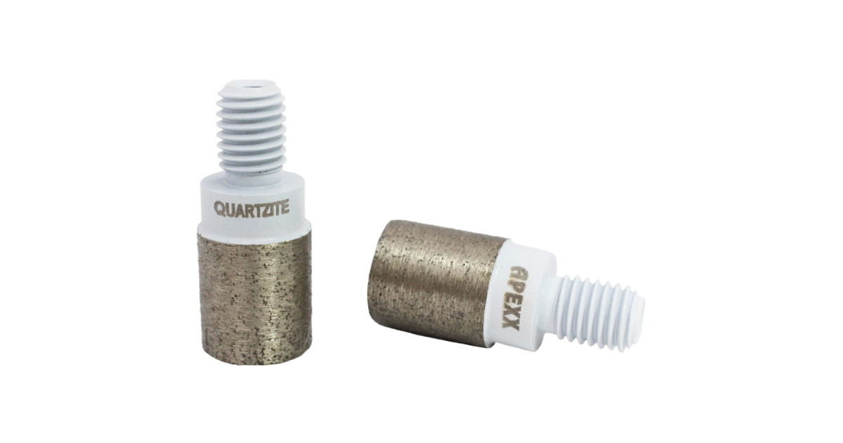 APEXX White Incremental Cutting Bit For Quartzite, Granite & Quartz