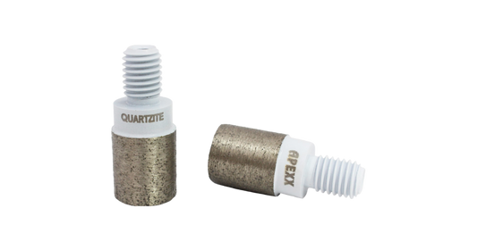 APEXX White Incremental Cutting Bit For Quartzite, Granite & Quartz