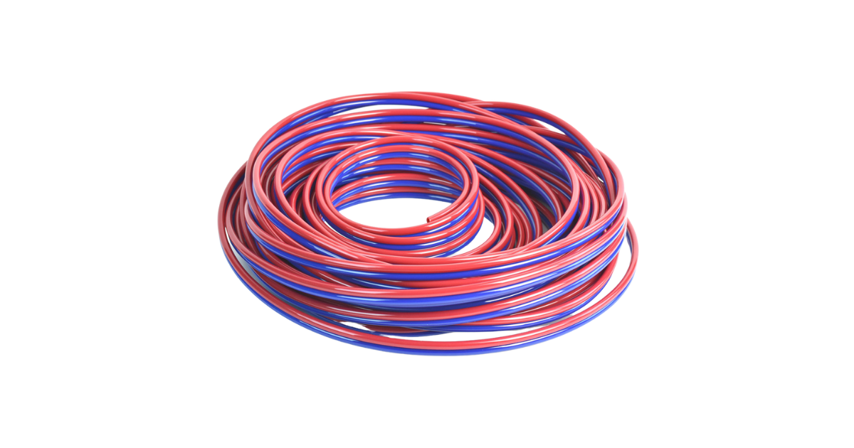 BVC 8mm Red Blue Vacuum Lines 100 ft.