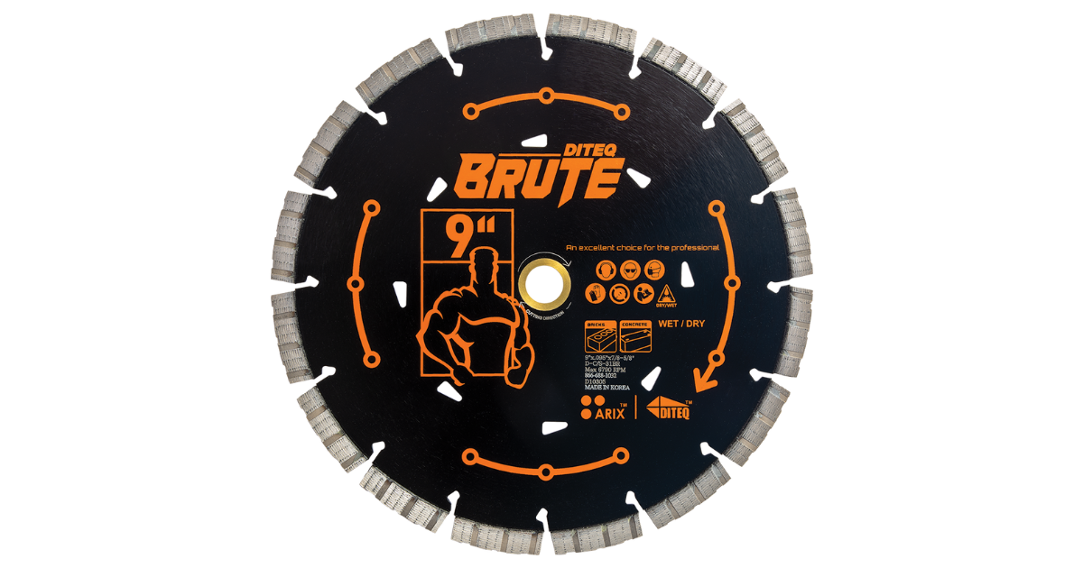 Diteq C/S-31 Arix BRUTE 9" Cordless Cut-Off Saw Blades