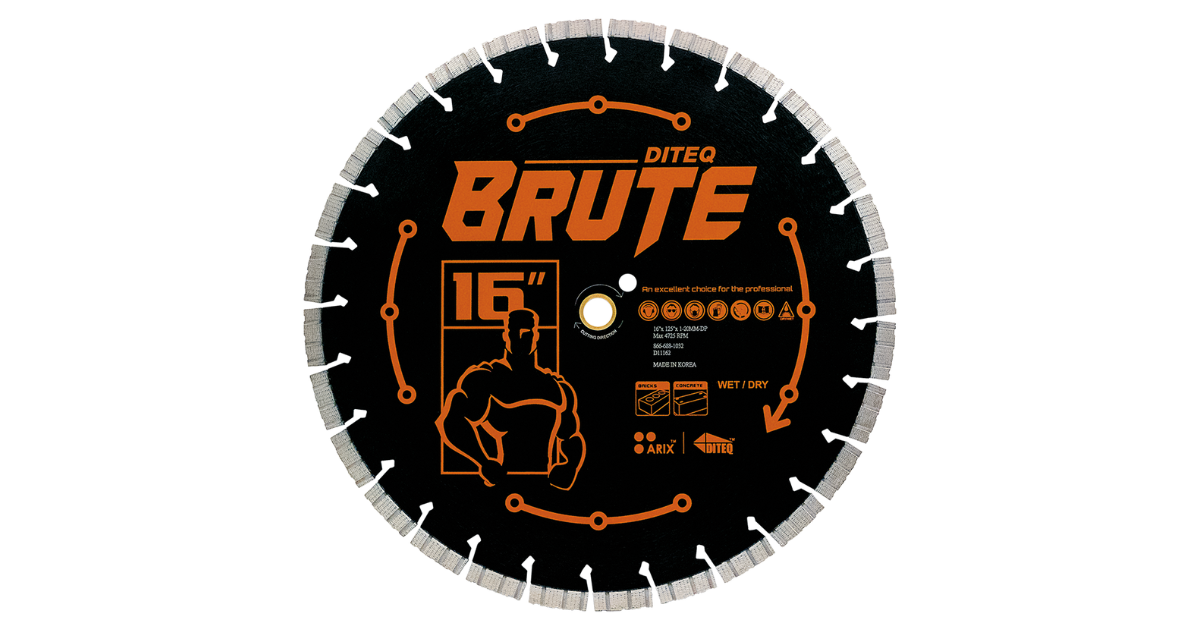 Diteq C/S-32BR BRUTE Stone, Brick Pavers, Hard Concrete Blades