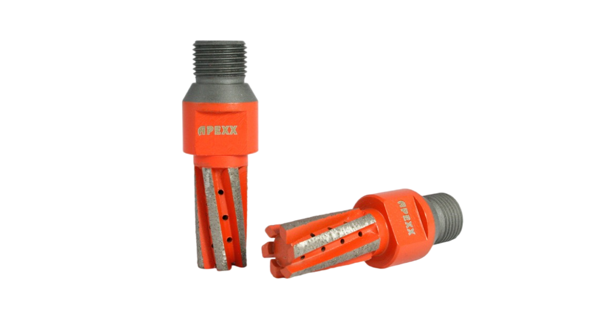 Apexx Orange High Speed CNC Finger Bits For Granite & Quartz Surfaces