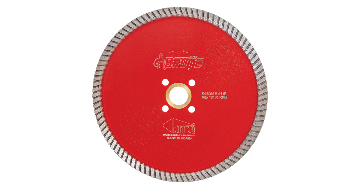 6" Diteq Brute Quartzite Turbo Blade S-51