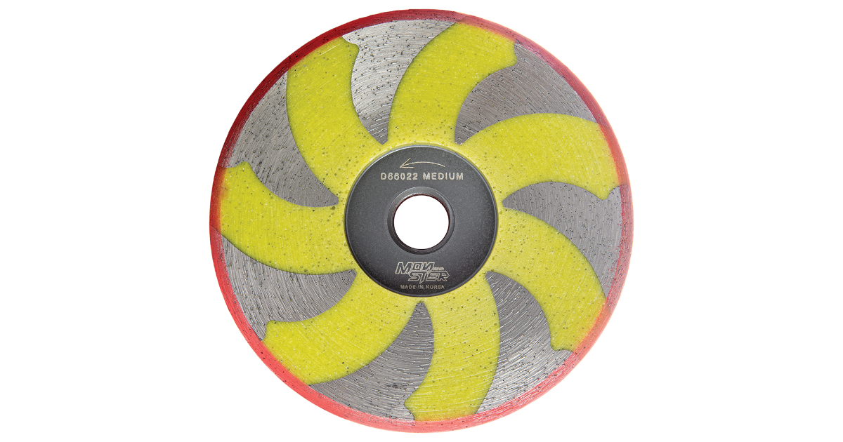 Diteq Monster Resin-Filled Cup Wheels 4"