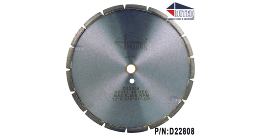 Diteq 12" V Profile Bevel Blades (V-Crack Chaser)