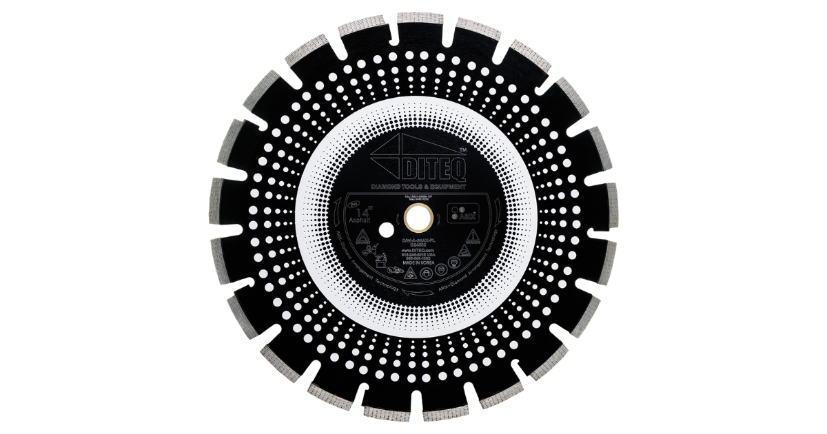 Diteq A-36AX Arix Asphalt/Green Concrete Diamond Blades