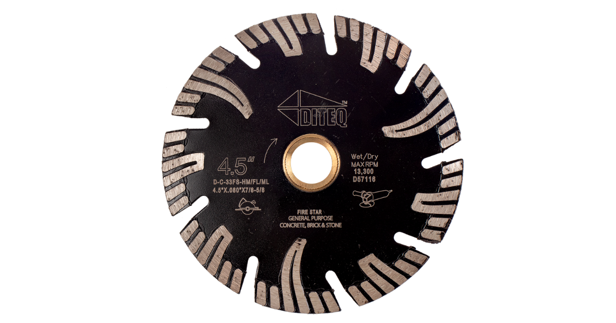 Diteq C-33 Firestar Blades For Concrete, Brick & Stone & More