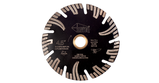 Diteq C-33 Firestar Blades For Concrete, Brick & Stone & More