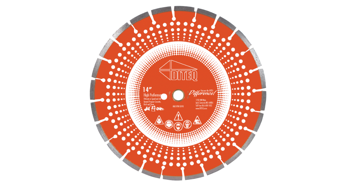 Diteq C-44AX Arix Combo Blades Concrete & Asphalt Blades
