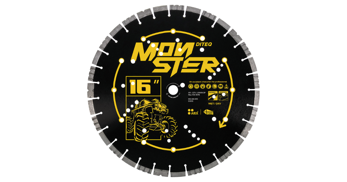 Diteq C/A-33MB Arix Monster Concrete & Asphalt Blades