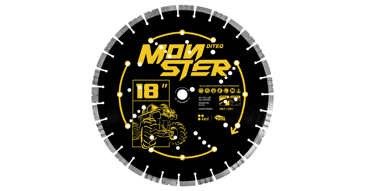 Diteq C/A-33MB Arix Monster Concrete & Asphalt Blades