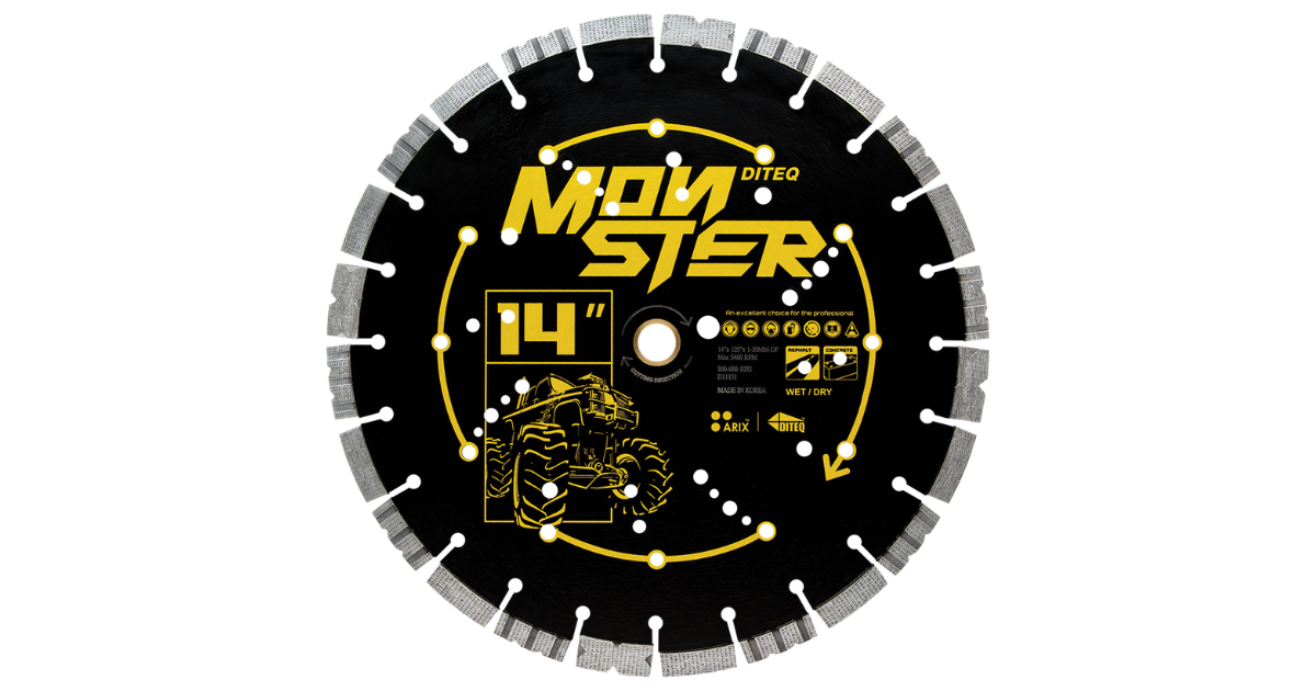 Diteq C/A-33MB Arix Monster Concrete & Asphalt Blades