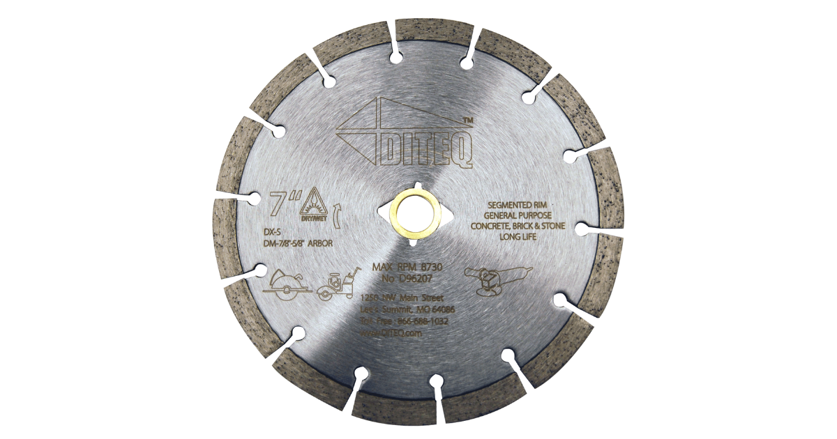 Diteq DX-S Universal Concrete & Masonry Segmented Blades