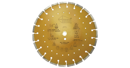 Diteq GC-45AX Arix (Orange) Green Concrete Diamond Blades