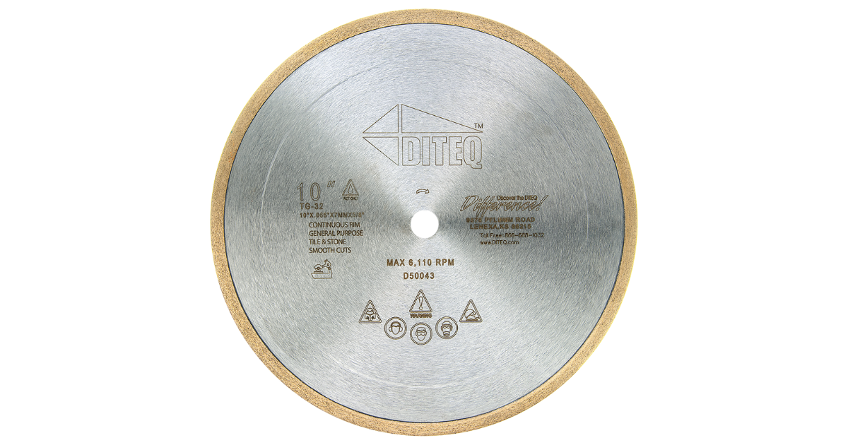 Diteq TG-32 Glass Tile Blades