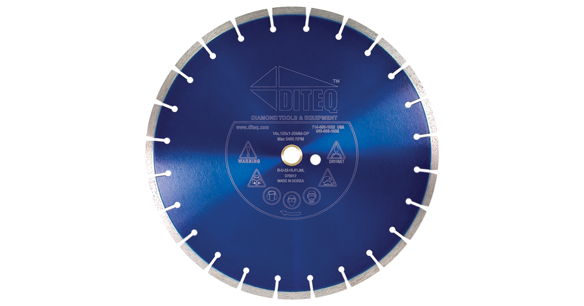 Diteq U-22 Concrete / Masonry / Block / Brick Blades
