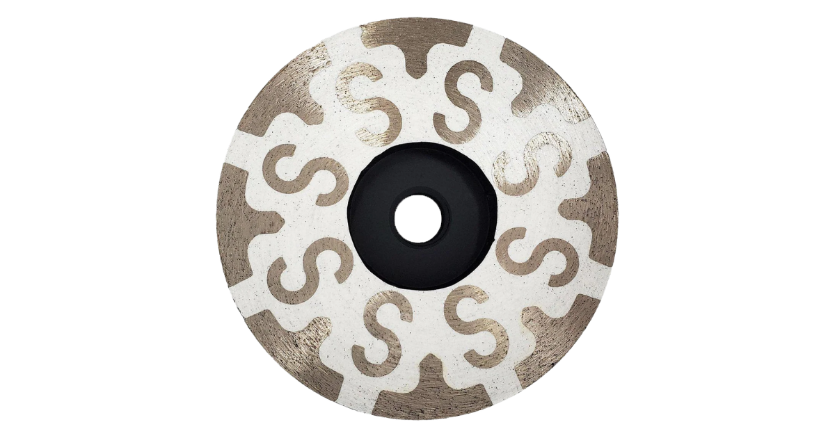 4" Resin Filled Pineapple Cup Wheel (S Shape)