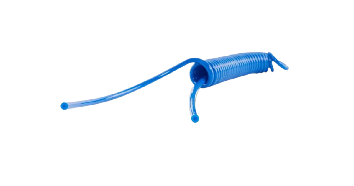 Parallign and Gorilla Grips 1/4 OD Blue Coiled Hose