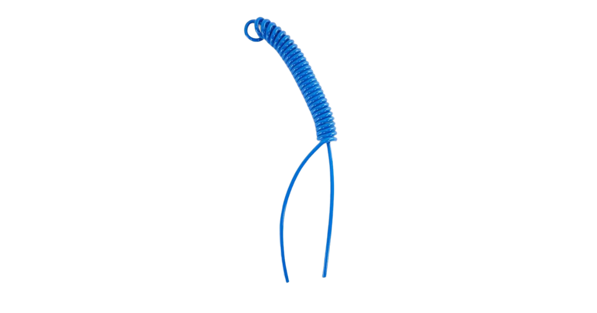 Parallign and Gorilla Grips 1/4 OD Blue Coiled Hose