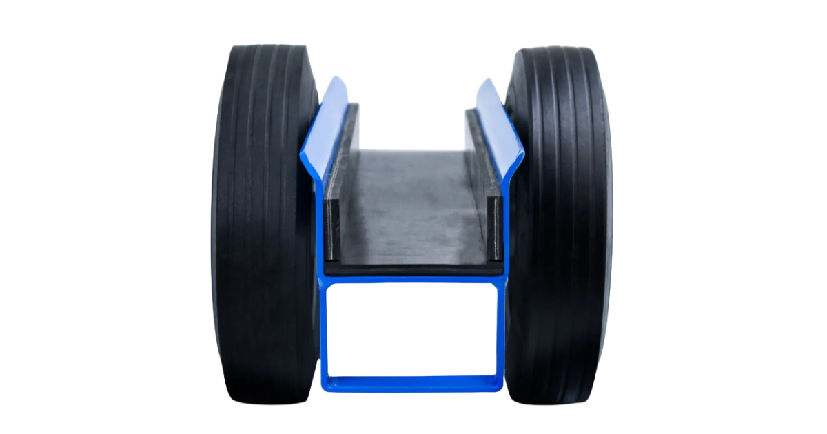 Gulf Wave Sea Bass Slab Dolly - 10" Duraflex Cushion Rubber Wheels