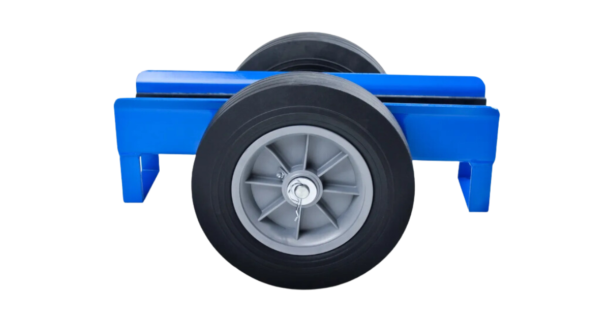Gulf Wave Sea Bass Slab Dolly - 10" Duraflex Cushion Rubber Wheels