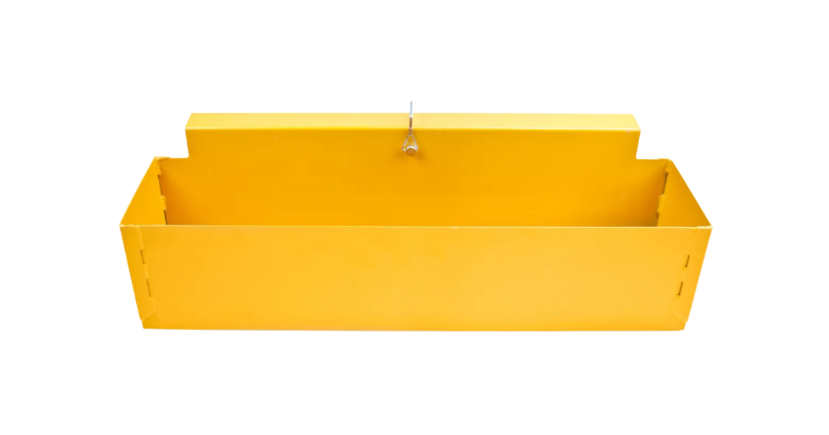 Gulf Wave Yellow Boxfish Heavy Duty Steel Tool Box w/Weep Holes