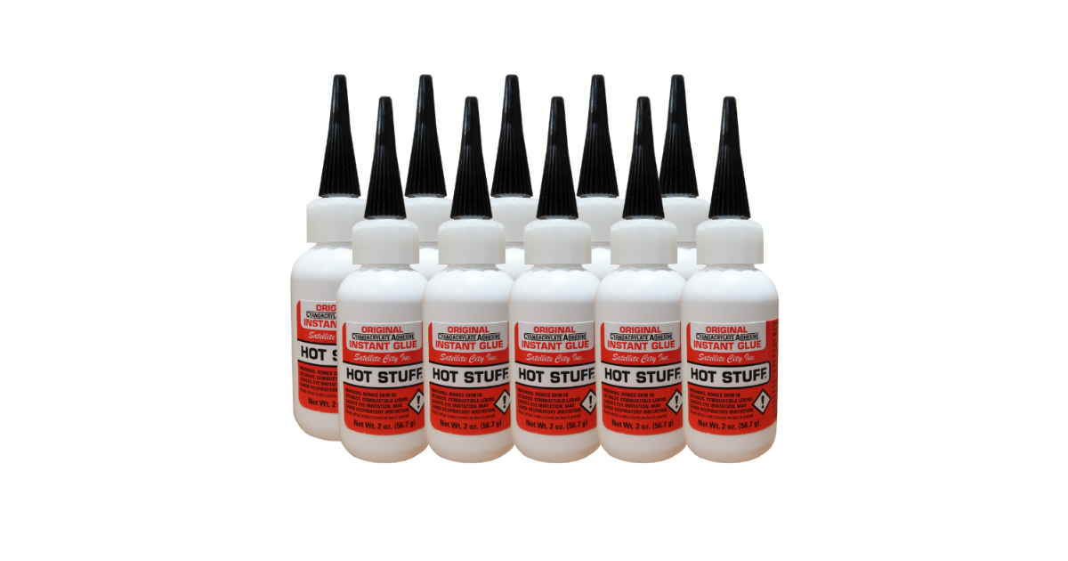 Hot Stuff CA Glue Red Clear 2oz Thin (HS-4)