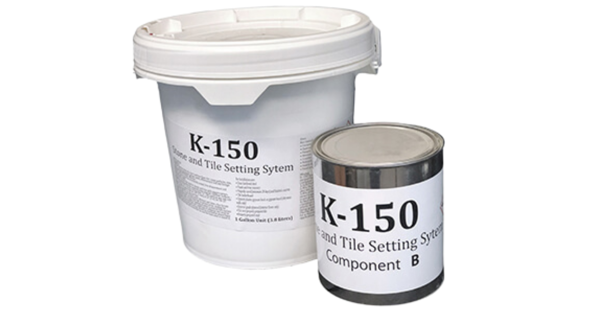 Gallon Bucket and K-150 component B metal Can K-Bond K-150 Setting Epoxy