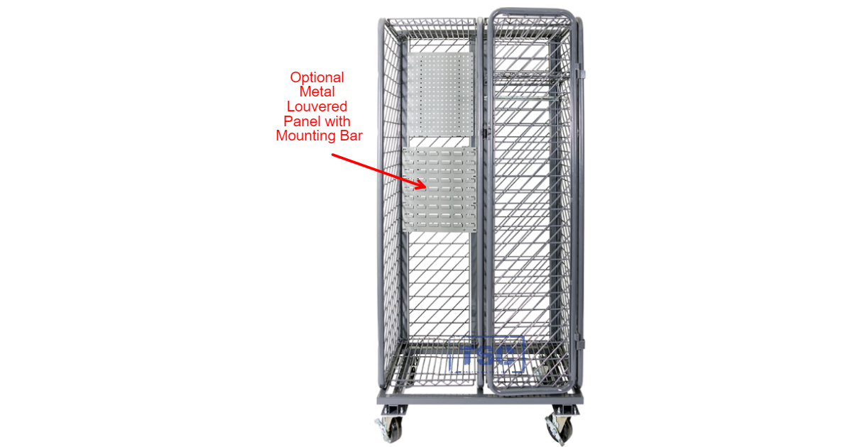 Groves Optional Metal Louvered Panel with Mounting Bar