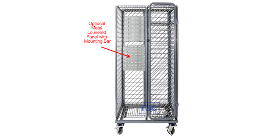 Groves Optional Metal Louvered Panel with Mounting Bar