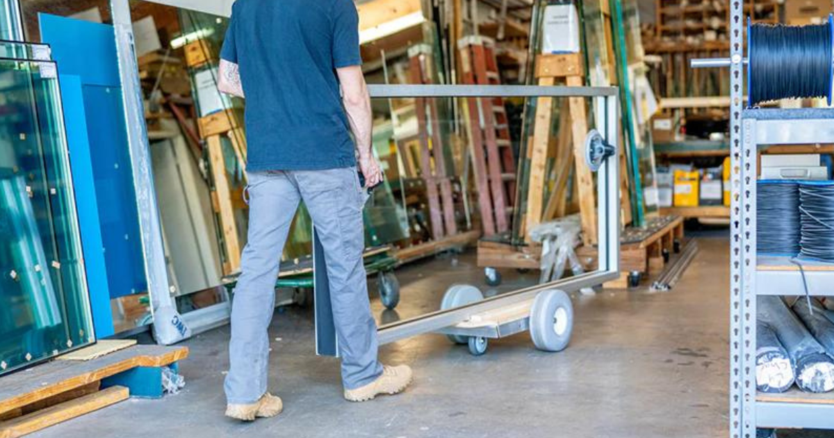 Omni Cubed EZ Glide Glass Dolly