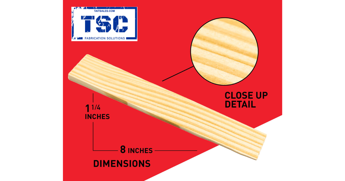 Nelson Wood Shims 8" x 1-3/8"- Box of 120