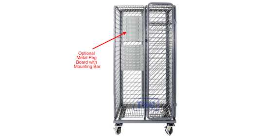 Groves Optional Metal Peg Board with Mounting Bar