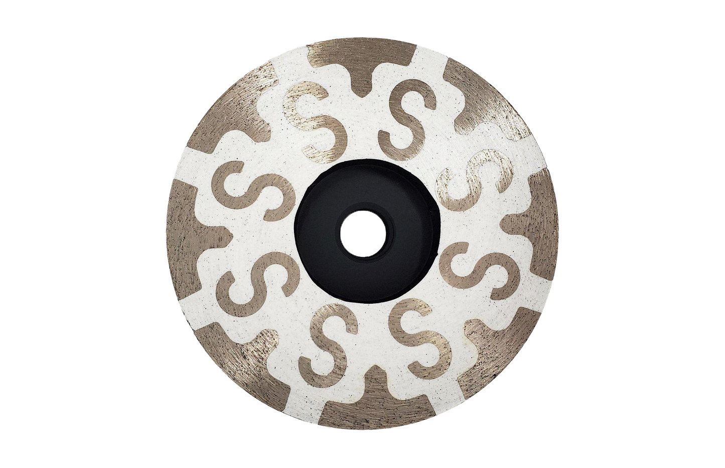 4" Resin Filled Pineapple Cup Wheel (S Shape)