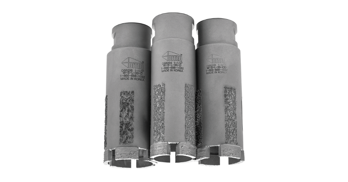 Diteq S-33 Silver Bullet Core Bits