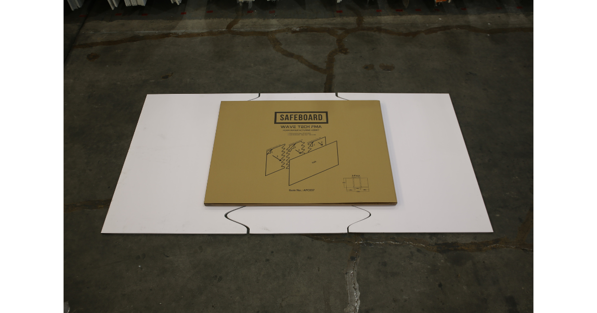 SAFEBOARD™ FMA 3-Piece Wave Tech 65"x128"x10mm (10-Sets, 30 pieces)
