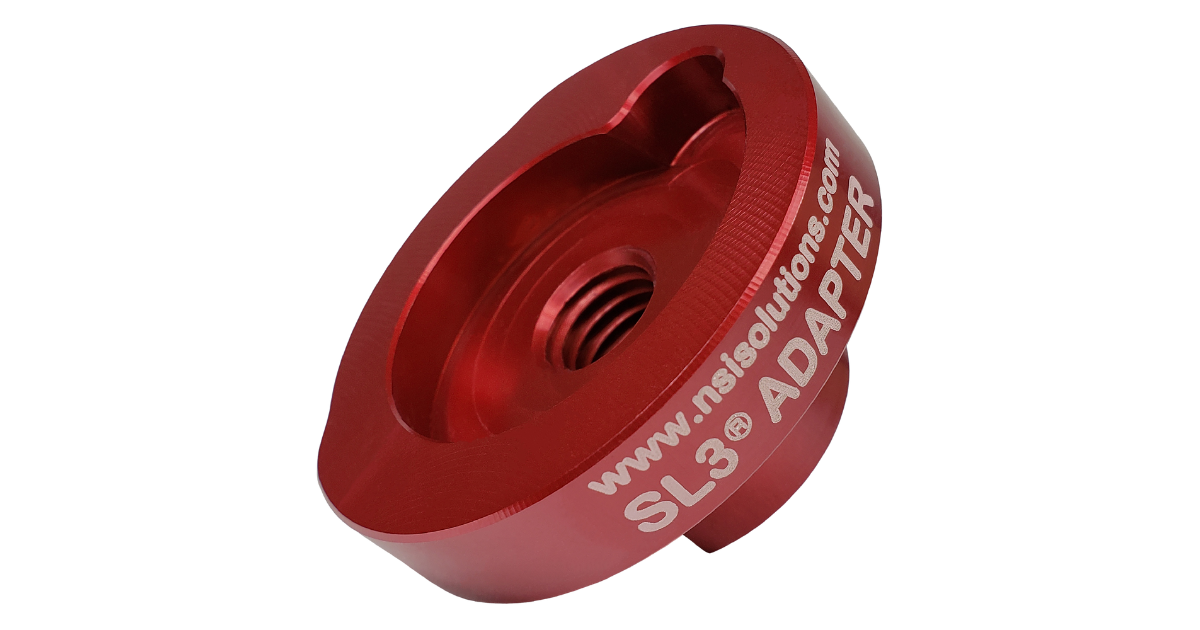 NSI SL3 Red Snail Lock Adapter, 5/8"-11 Thread