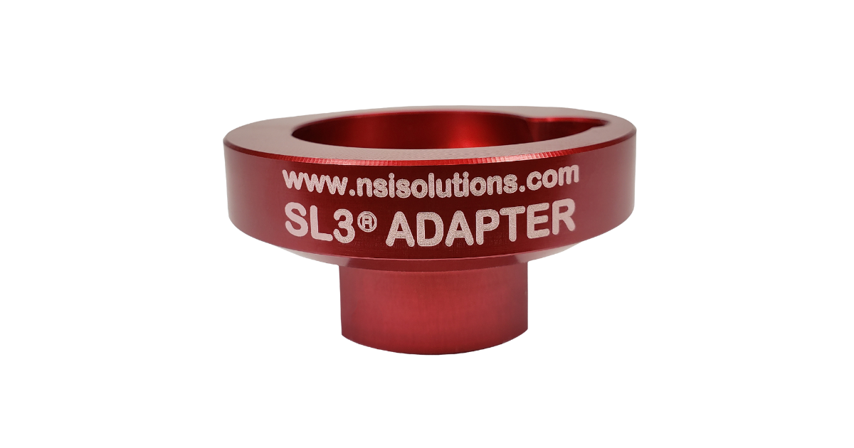 NSI SL3 Red Snail Lock Adapter, 5/8"-11 Thread