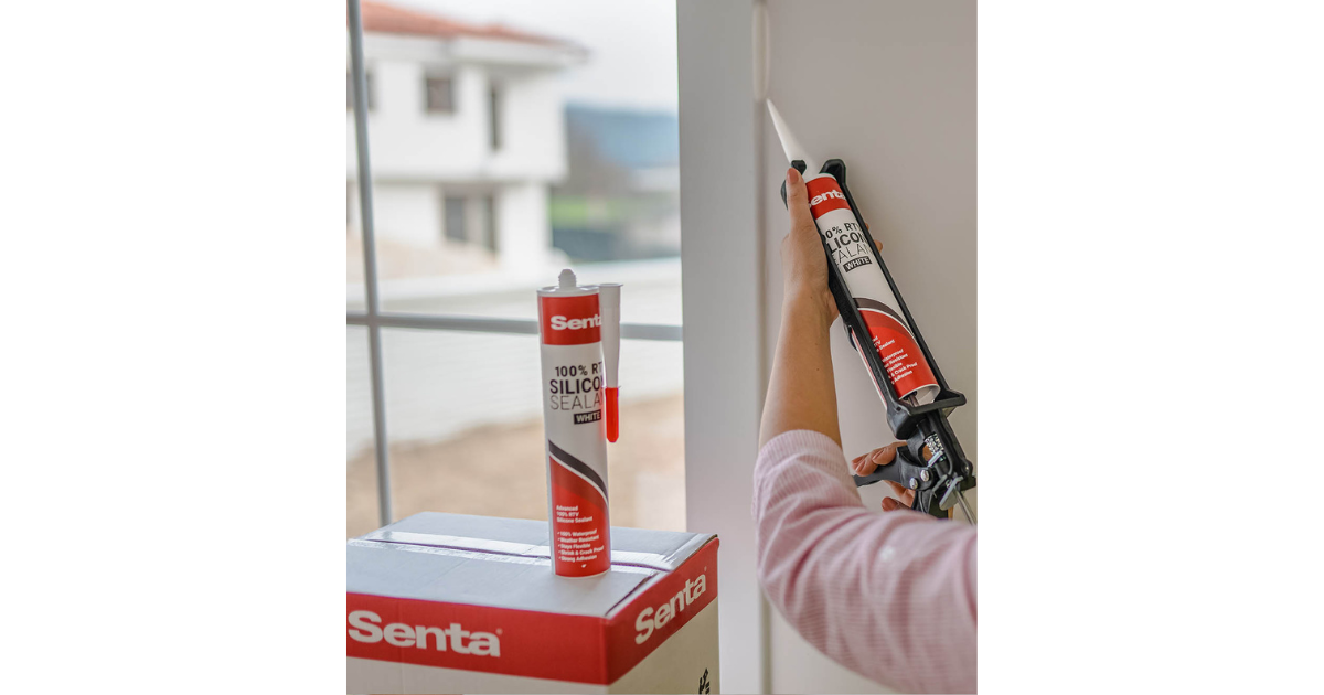 Senta 100% RTV Silicone Sealant (White)
