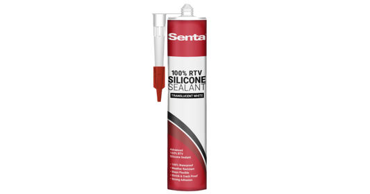 Senta 100% RTV Silicone Sealant (Translucent White)