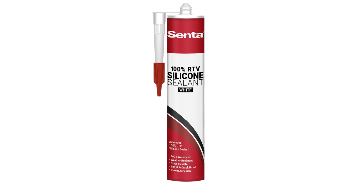Senta 100% RTV Silicone Sealant (White)