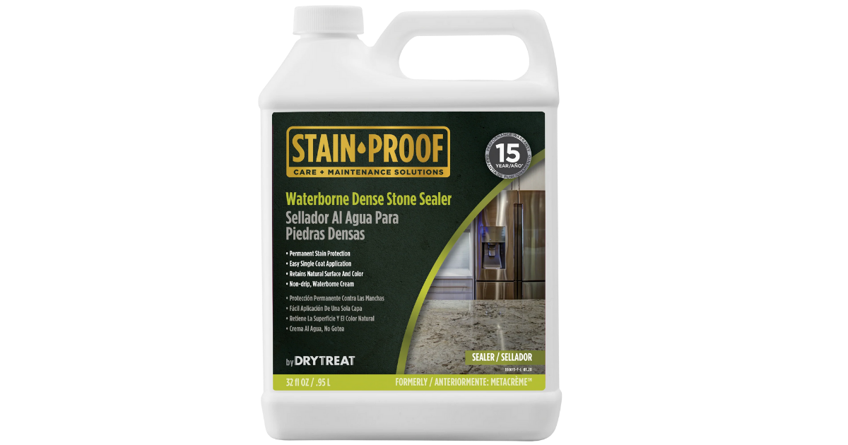 Stain-Proof by DryTreat - Waterborne Dense Stone Sealer